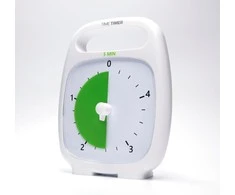 Dėlionė Laikmatis / atgalinio skaičiavimo laikrodis - Time Timer PLUS 5 min, Baltas (14x18 cm), JAC5036