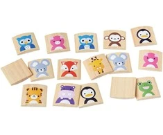 PlanToys lavinamoji priemonė - žaidimas Gyvūnų memo (PT4656)
