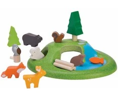 Dėlionė PlanToys rinkinys Gyvūnų rinkinys (PT6625)