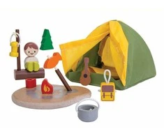 Dėlionė PlanToys rinkinys - Stovyklavimas (PT6624)