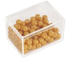 Dėlionė TimeTEX 100 Auksinių karoliukų - vienetukų, plastikinėje dėžutėje "Montessori Premium" (TT94419)