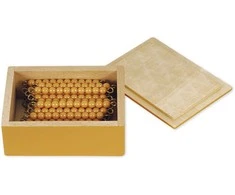 Dėlionė TimeTEX 45 Auksinių karoliukų eilutės - dešimtukai "Montessori Premium" (TT94418)