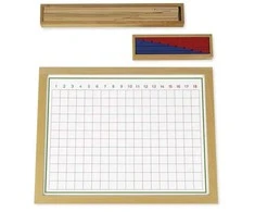 Dėlionė TimeTEX Atimties lazdelų lentelė mediniame rėmelyje "Montessori Premium" (TT94448)