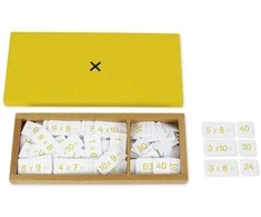 Dėlionė TimeTEX Daugybos užduočių ir atsakymų dėžutė "Montessori Premium" (TT94452)