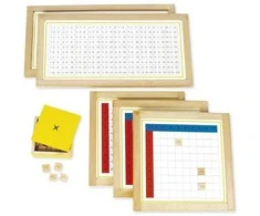 Dėlionė TimeTEX Daugybos užsiėmimų lentelės su mediniu rėmeliu "Montessori Premium"(TT94450)