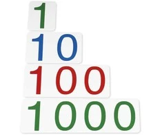 Dėlionė TimeTEX Didelės, plastikinės skaičių kortelės 1-1000 "Montessori Premium" (TT94482)