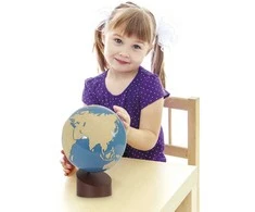 TimeTEX Gaublys Žemė ir Vanduo, su šiurkščiu popieriumi "Montessori Premium" (TT94710)
