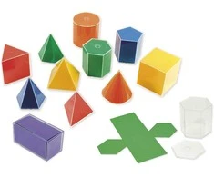 Dėlionė Timetex Geometrinės figūros su išsilankstančiais plotais, 22 dalių (TT93872)