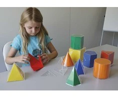 Dėlionė Timetex Geometrinės figūros su išsilankstančiais plotais, 22 dalių (TT93872)