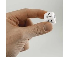 Dėlionė TimeTEX Kauliukų rinkinys - Eurai, 6 vnt., 20 mm (TT92614)