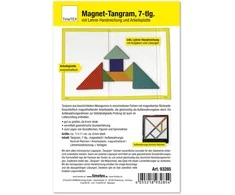 Dėlionė TimeTEX Magnetinis tangramas, 11 x 11 cm, 7 detalės (TT93285)