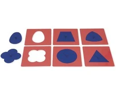 Dėlionė TimeTEX Metalinės Geometrinės figūros "Montessori Premium" (TT94320)