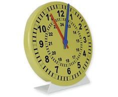 Dėlionė TimeTEX Mokomųjų laikrodžių rinkinys 1–24 su sukamomis valandų ir minučių rodyklėmis (TT93890)