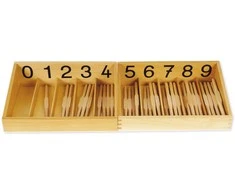 Dėlionė TimeTEX Pagaliukų Dėžutės 0-9 "Montessori Premium" (TT94400)