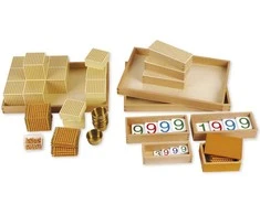 Dėlionė TimeTEX Pilnas Auksinių karoliukų rinkinys "Montessori Premium" (TT94413)