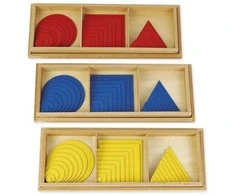 Dėlionė TimeTEX Skrituliai, Trikampiai, Kvadratai "Montessori Premium" (TT94236)
