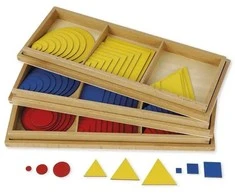 Dėlionė TimeTEX Skrituliai, Trikampiai, Kvadratai "Montessori Premium" (TT94236)