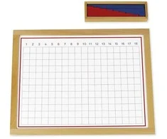 Dėlionė TimeTEX Sudėties lazdelių lentelė su mediniu rėmeliu "Montessori Premium" (TT94443)