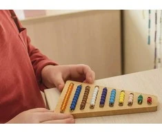 Dėlionė TimeTEX Trikampis karoliukų eilučių padėklas "Montessori Premium" (TT94454)