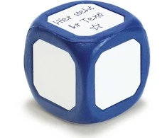 Dėlionė TimeTEX Tuščias ėjimo kauliukas su baltu paviršiumi šonuose, 5.5 cm (TT9359x)
