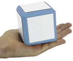 Dėlionė TimeTEX Tuščias ėjimo kauliukas su baltu paviršiumi šonuose, 8 cm (TT9360x)