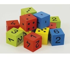 Dėlionė TimeTEX Tylių matematikos kauliukų rinkinys, 32 vnt., 25 mm, indelyje (TT92640)