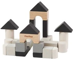PlanToys kelioninės medinės kaladėlės - mini konstravimo rinkinys (PT4129)