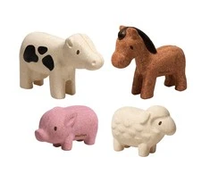 Dėlionė PlanToys rinkinys Naminiai gyvūnai (PT6127)