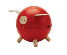 Plantoys žaislai - raudona taupyklė Piggy bank (8708)