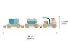 PlanToys žaislas - Besijungiantis traukinukas Trio (PT5738)