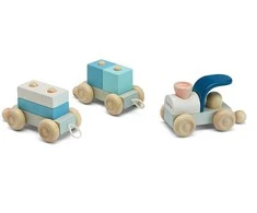 PlanToys žaislas - Besijungiantis traukinukas Trio (PT5738)