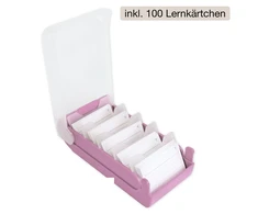 Timetex A8 plastikinė mokymosi dėžutė su 100 mokymosi kortelių (TT9366x)
