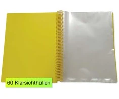 TimeTEX Aplankas A4 su 60 skaidrių įmaučių (TT10609)