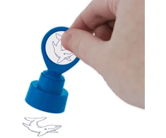 TimeTEX Apvalus „Perpetuum“ šilkografijos antspaudas „Delfinas" (TT62036)