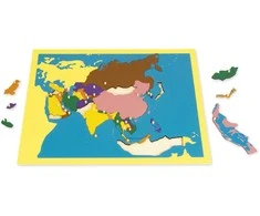 TimeTEX Dėlionė Azijos žemėlapis "Montessori Premium" (TT94726)