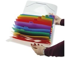 TimeTEX išskleidžiamas A4-Plus aplankas, skaidrus, spalvotas (TT10683)
