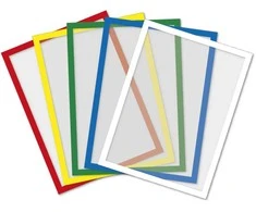 TimeTEX magnetinių įmaučių A4 (kišenių) su spalvotias rėmeliais rinkinys, 5 vnt. (TT93188)