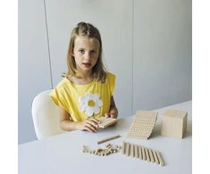 TimeTEX Pagrindinis skaičiavimo rinkinys, 121 dalių, skaičių intervalui iki 1000, natūralios spalvos (TT93932)