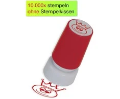 TimeTEX Perpetuum šilkografinis antspaudas - šypsenėlė su karūna (TT62965)