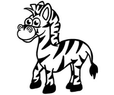 TimeTEX Perpetuum šilkografinis antspaudas - Zebras, apvalus (TT62335)