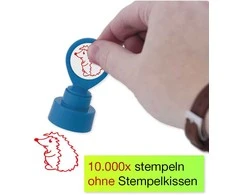 TimeTEX Perpetuum šilkografinis antspaudas - Ežiukas, apvalus (TT62319)