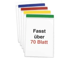 TimeTEX Prisiklijuojančių įmaučių A4 Plus su spalvotomis juostelėmis rinkinys, 5 vnt. (TT10310)