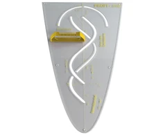 TimeTEX Profesionalus magnetinis parabolės šablonas, 59 cm, su rankena (TT62676)