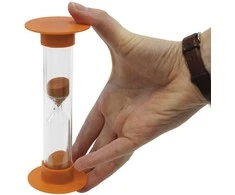Timetex Smėlio laikrodžių rinkinys, 3 vnt., vienos laiko trukmės, 14.5 x 5 cm (TT6194x)