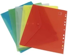 TimeTEX Spalvotų dokumentų A4 susidėjimo aplankų rinkinys, 5 vnt. (TT10676)