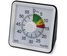 TimeTEX Tylus laikmatis Compact, su šviesoforo spalvų laiko disku (TT61939)