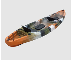 Orange Dvivietė Sit-On-Top baidarė AMBER TWAIN, 370 x 89 x 43 cm, 30 kg, HDPE, Oranžinis Jungle Camo