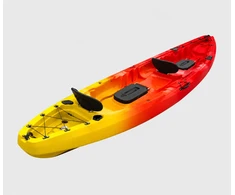 Dvivietė Sit-On-Top baidarė AMBER TWAIN, 370 x 89 x 43 cm, 30 kg, HDPE, Geltona Raudona