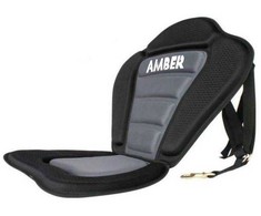 Universali reguliuojama sėdynė AMBER DELUXE SEAT, Juoda, (Irklentei, baidarei)