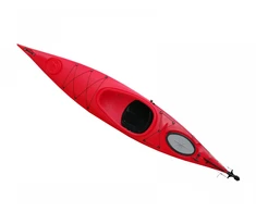 Vienvietė baidarė AMBER MOLAKE 11.5 WR, Su vairo sistema, 355 x 63 x 36 cm, LDPE, Raudona